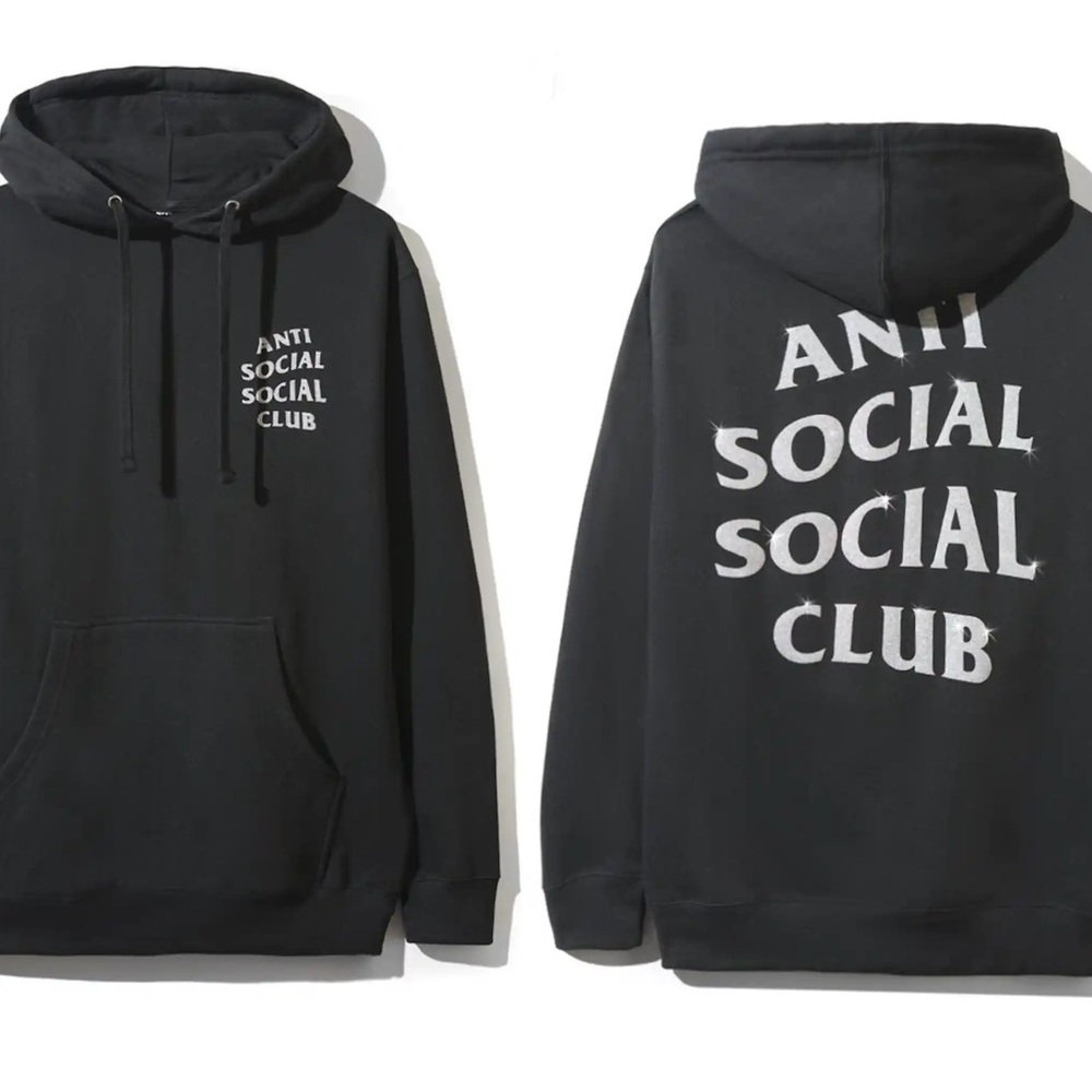 NWT Black Anti Social Social Club -  RARE Hoodie
